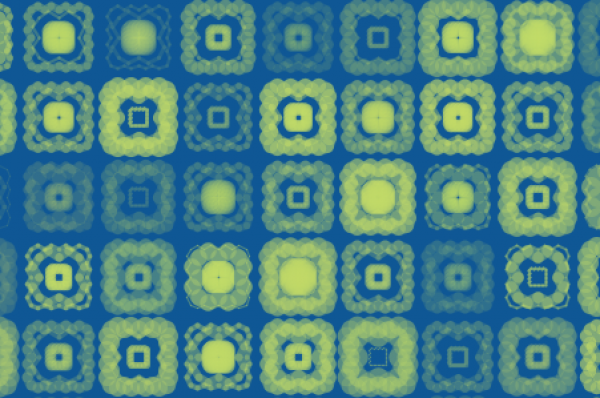 Processing - motif carrés répétitif
