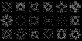 Processing - motifs carrés aléatoires